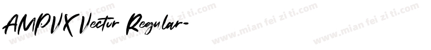 AMPVX Vector Regular字体转换